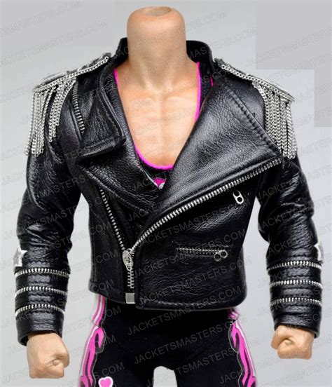 bret hart replica fuax leather jacket|bret hart jacket.